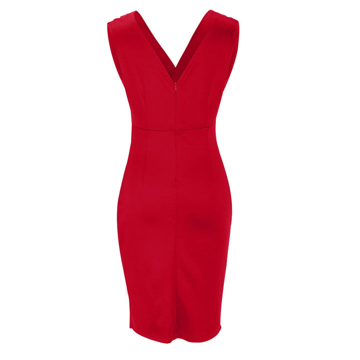 Evelyn | Elegant V-Neck Slit Dress