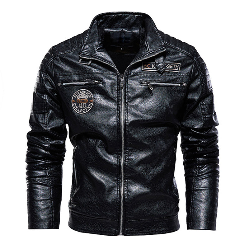 Men's Old Feeling Fleece Leather Jacket241200968