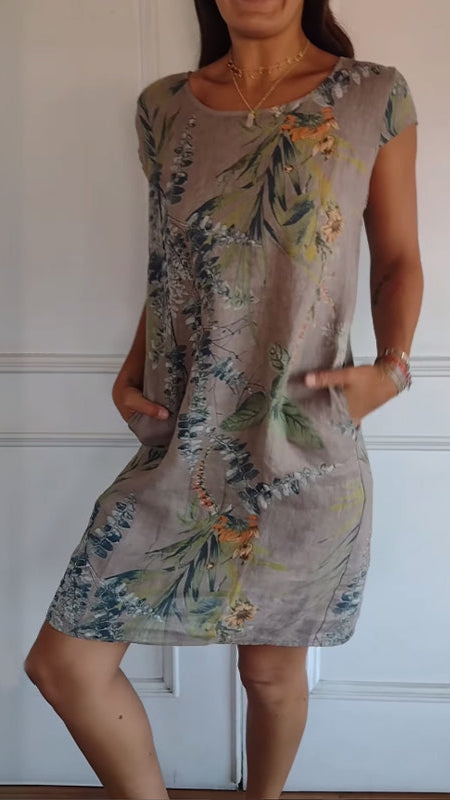 Annelym - Comfortable Round Neck Dress