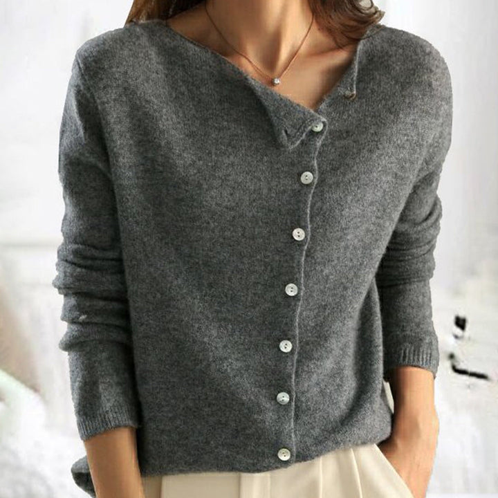 Seraphin™ - Button-Front Knit Sweater
