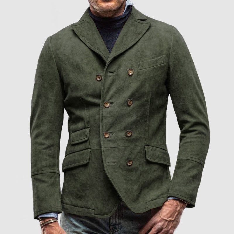 Stylish Vintage Button-Up Casual Jacket for Men