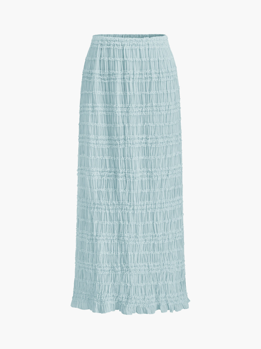 Ruffled Crop Top Skirt Set