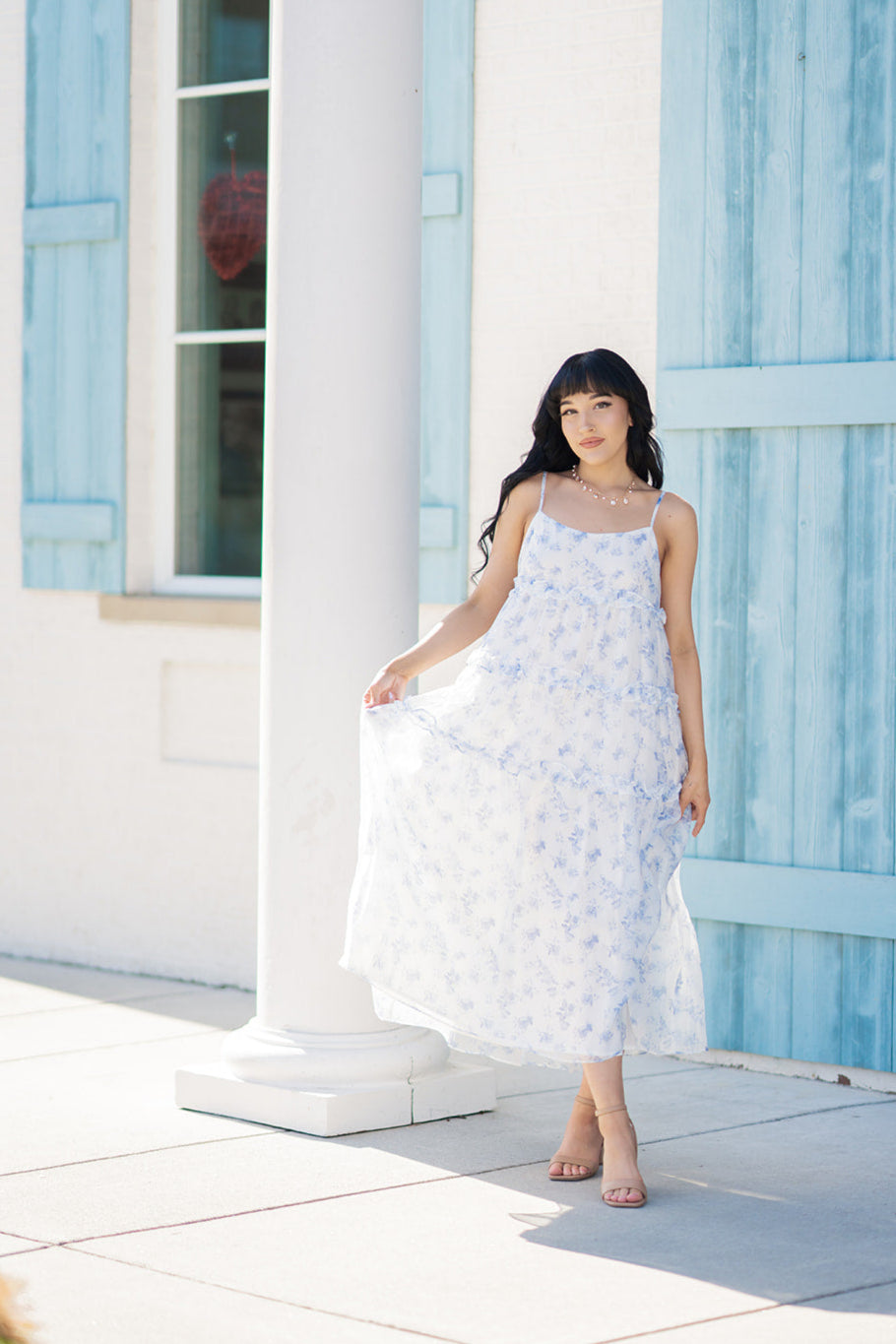 Hera Tiered Midi Dress