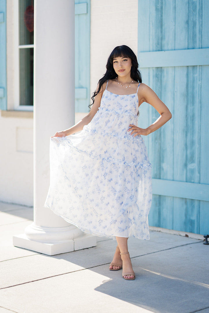 Hera Tiered Midi Dress