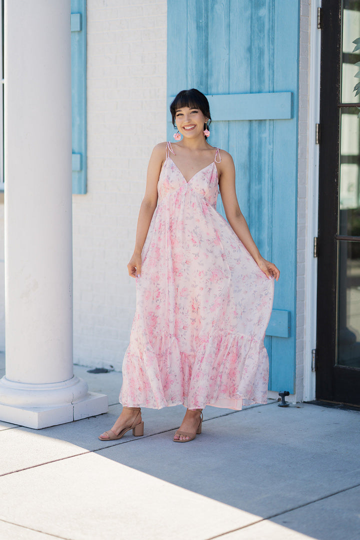 Sakura Babydoll Midi Dress
