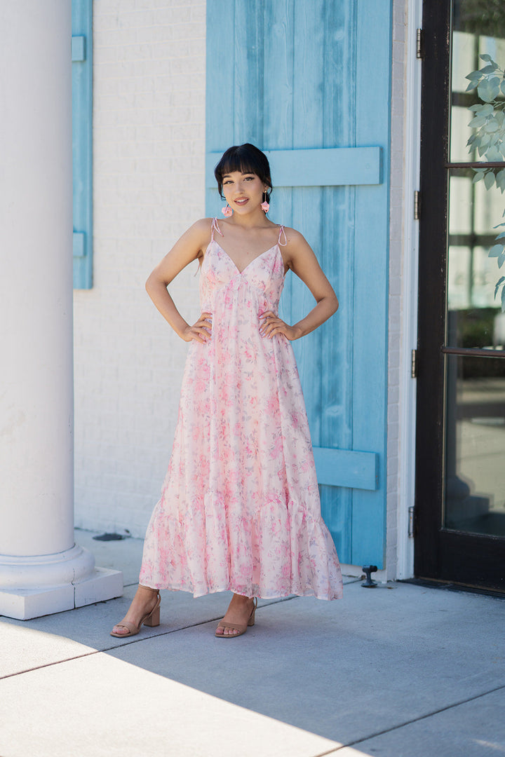 Sakura Babydoll Midi Dress