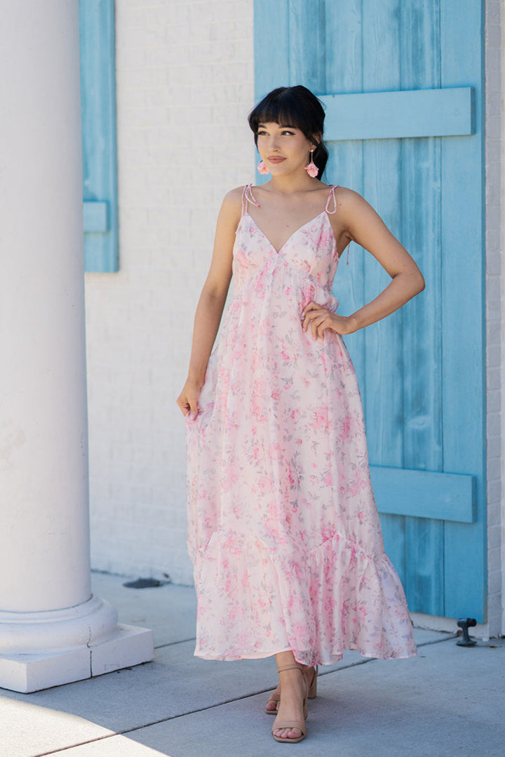 Sakura Babydoll Midi Dress