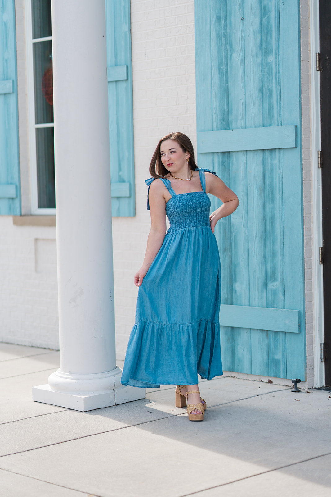 Bluebell Smocked Midi Dress