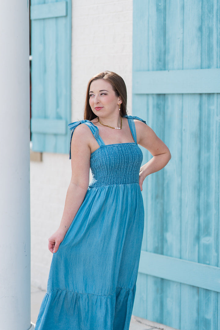 Bluebell Smocked Midi Dress