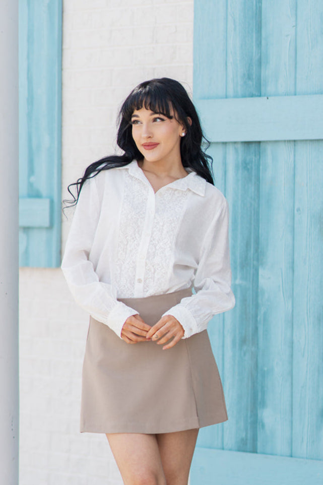 Dove Lace Blouse