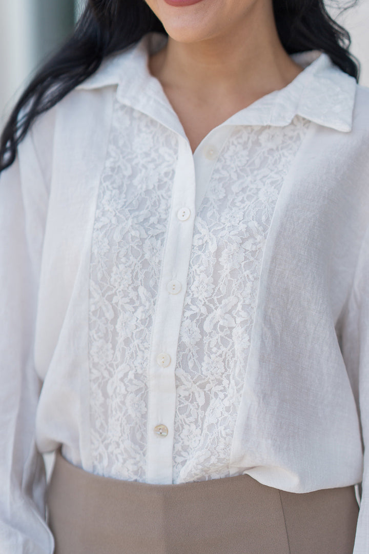 Dove Lace Blouse