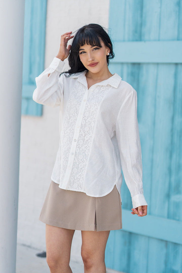 Dove Lace Blouse
