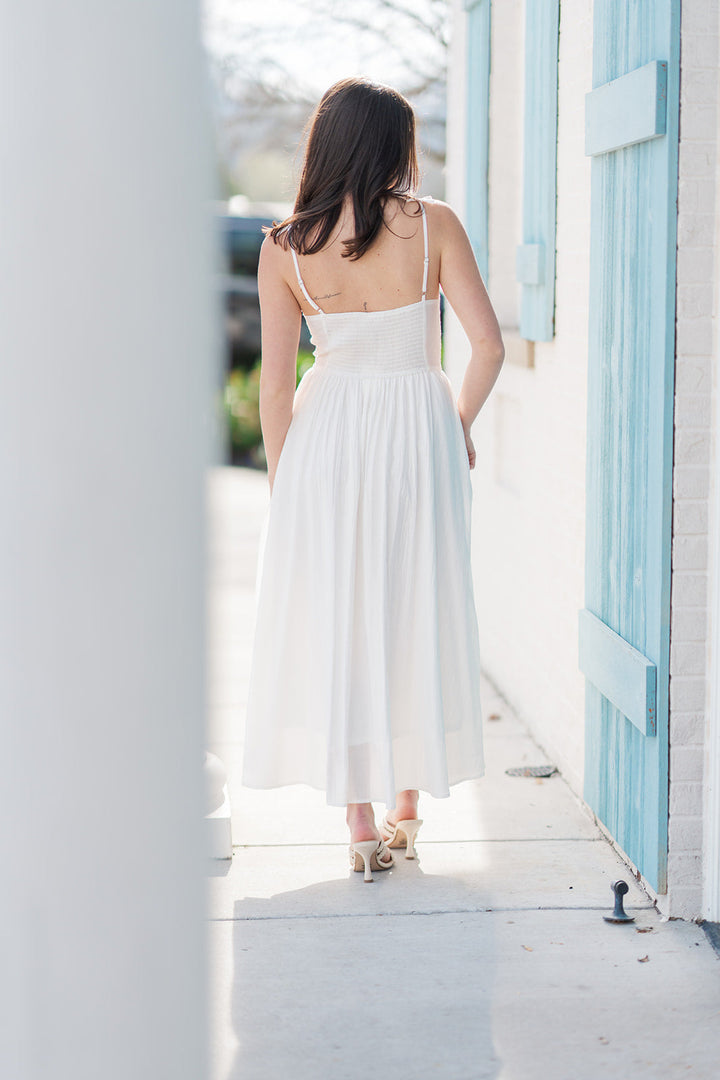 Angelic Charm Midi Dress