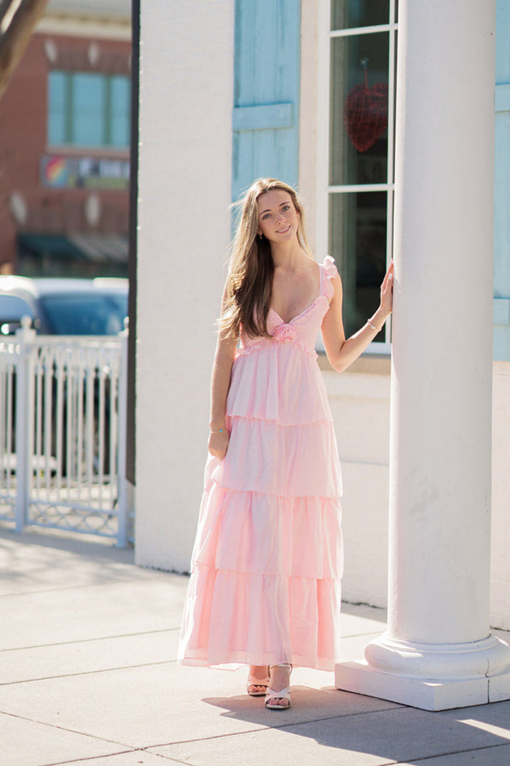 Petal Pirouette Midi Dress