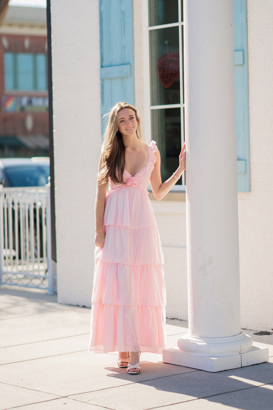 Petal Pirouette Midi Dress