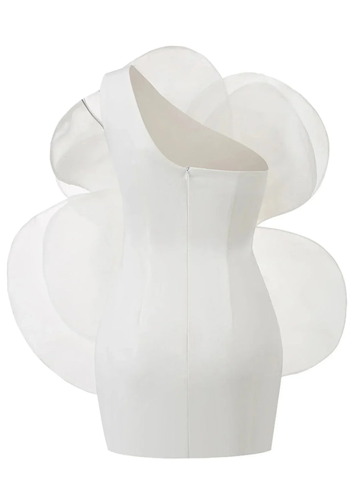 Bianca | Flower One Shoulder Mini Dress
