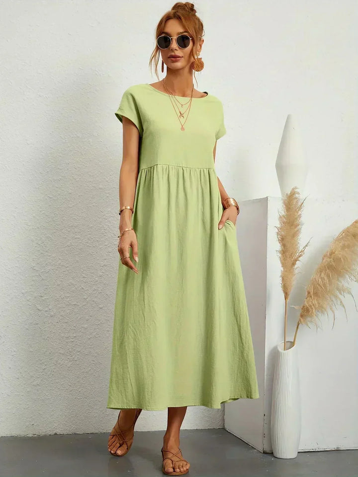 Ayla™ | Lightweight, soft cotton dress with pockets