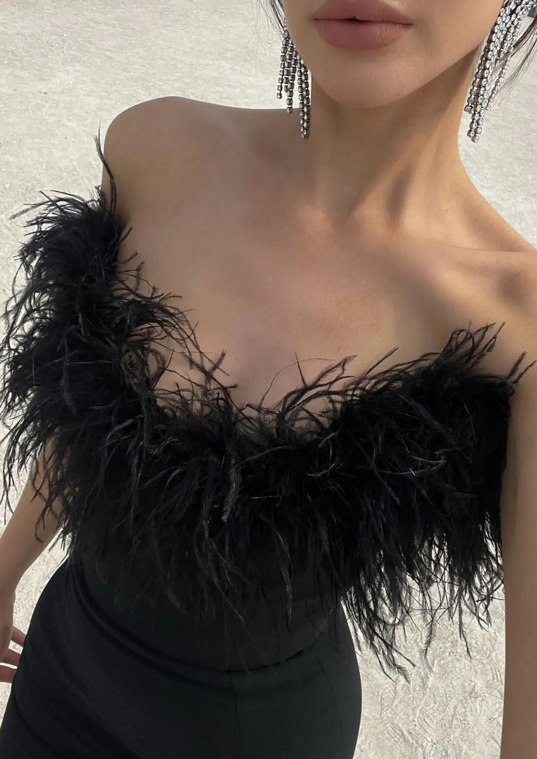 Anastasia | Luxurious Feather Dress