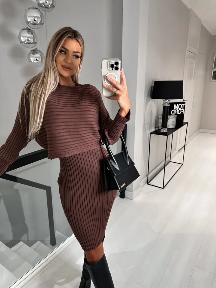 Sally | Dress and Sweater Set