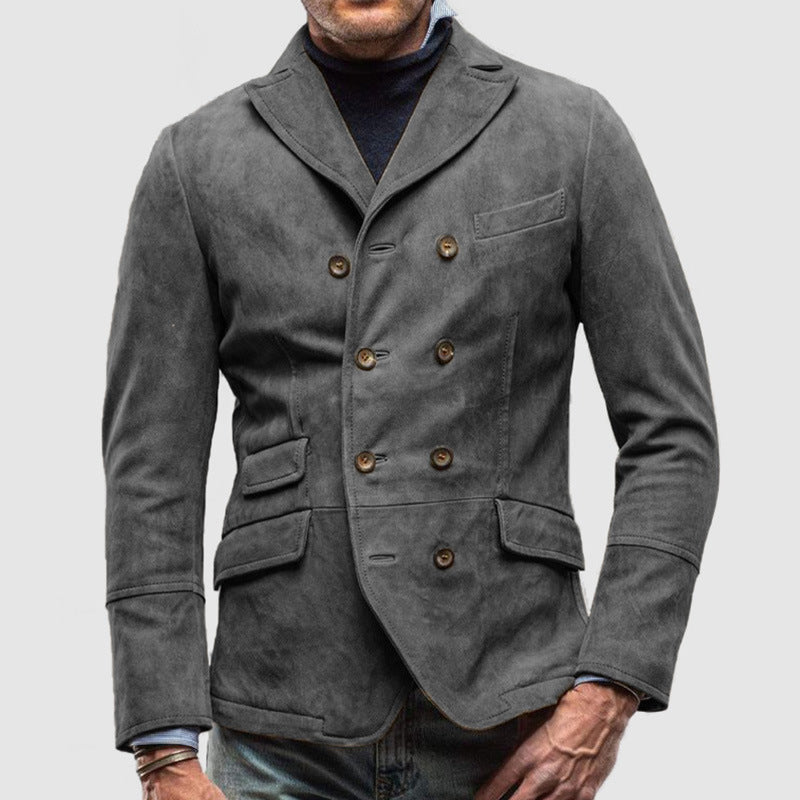 Stylish Vintage Button-Up Casual Jacket for Men