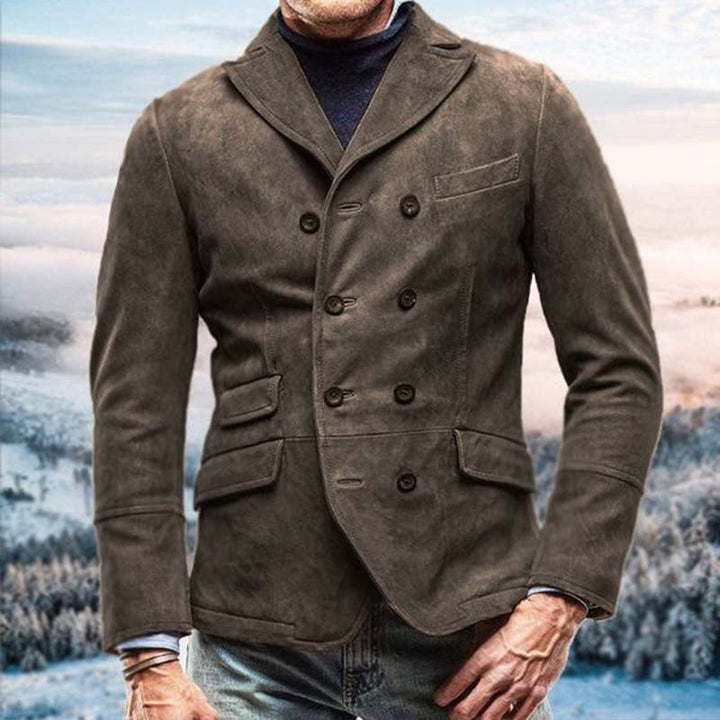 Stylish Vintage Button-Up Casual Jacket for Men