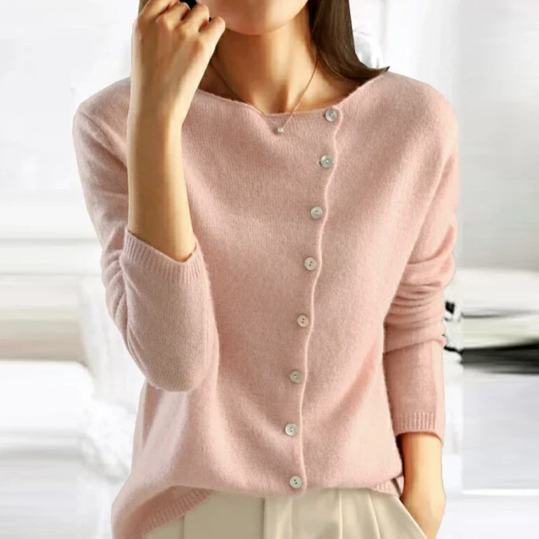 Seraphin™ - Button-Front Knit Sweater