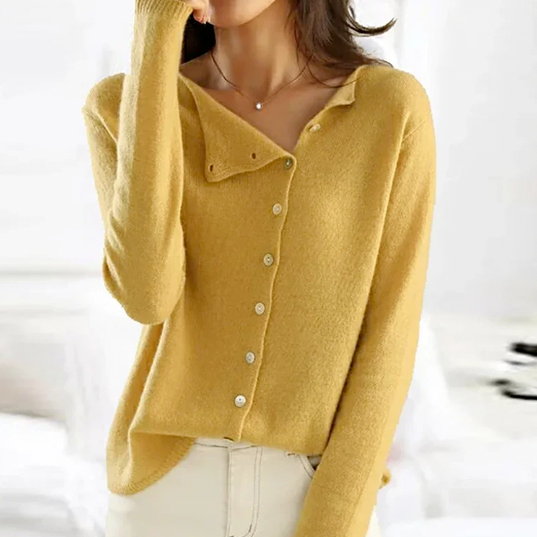 Seraphin™ - Button-Front Knit Sweater
