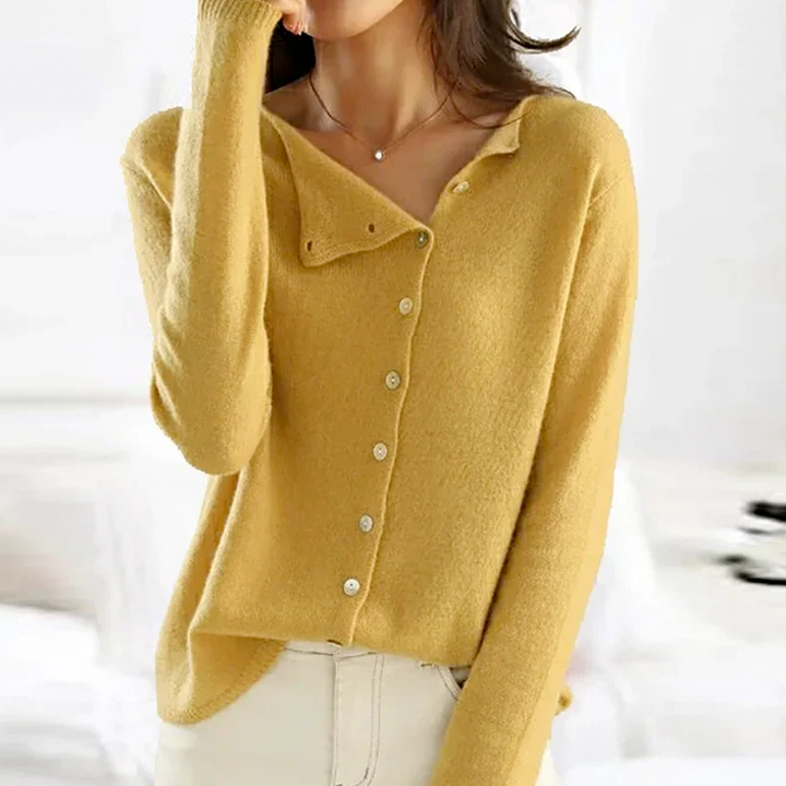 Seraphin™ - Button-Front Knit Sweater