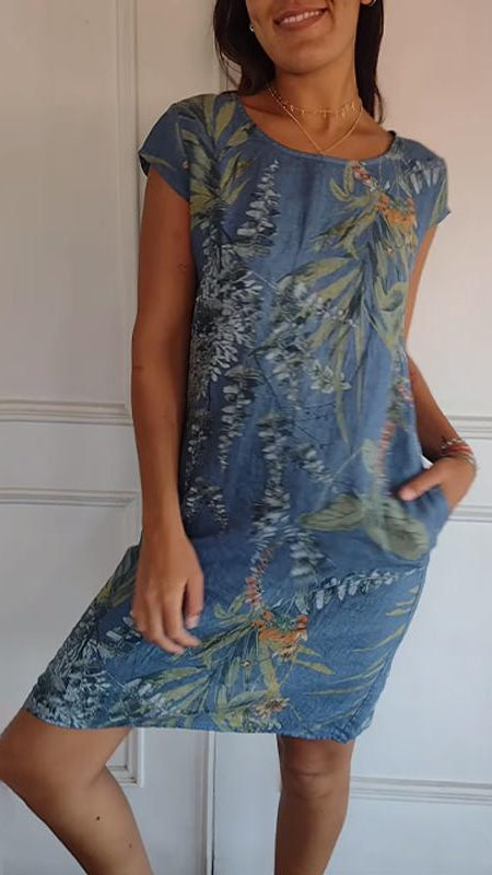 Annelym - Comfortable Round Neck Dress