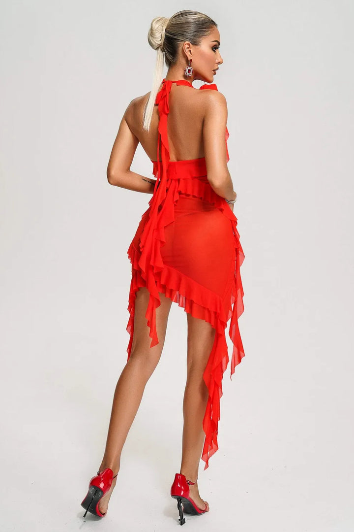 Alayah | Mesh Midi Dress