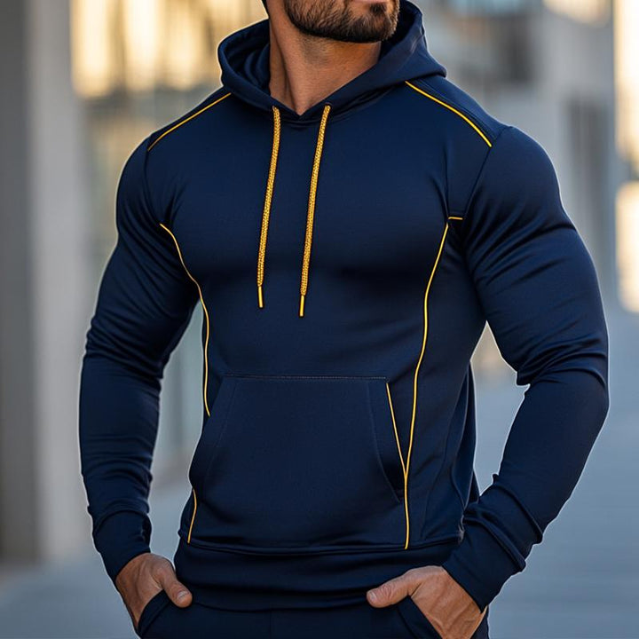 Men's Retro Casual Solid Color Sports Hoodie 06668020TO