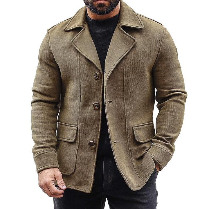 Men's Canvas Casual Lapel Jacket 32542146X