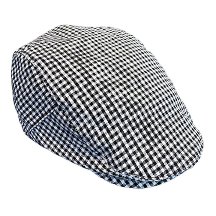 Men's Vintage British Houndstooth Beret 85940921M