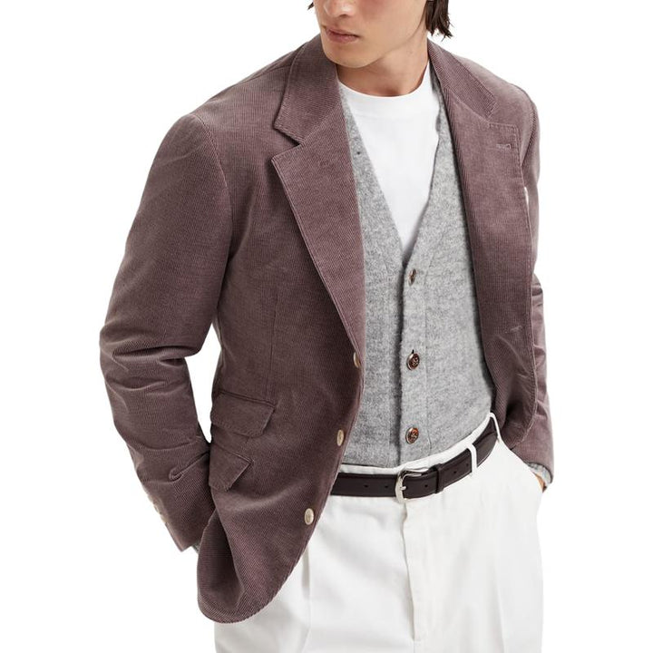 Men's Stylish Corduroy Blazer 81294566F