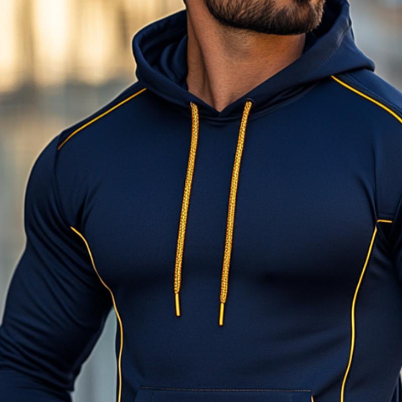 Men's Retro Casual Solid Color Sports Hoodie 06668020TO