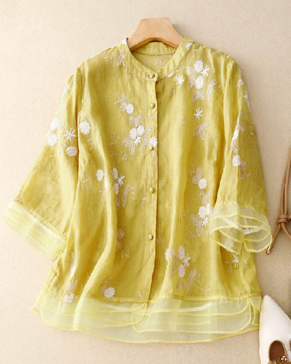 Eloise™ | Elegant Embroidered Blouse