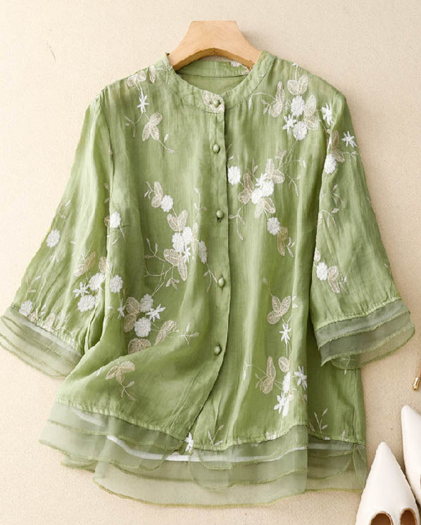 Eloise™ | Elegant Embroidered Blouse